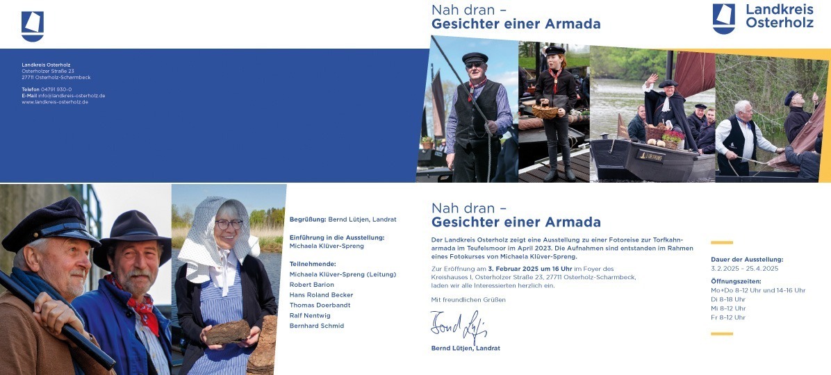 Einladungskarte zur Fotoausstellung