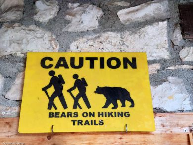Fotoabenteuer in Zagori, hier Warnung vor Bären