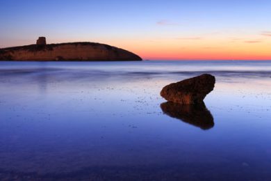 Fotoprojekte auf Sardinien, Blaue Stunde am Strand von S'Archittu
