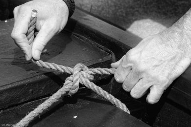 Schwarzweiss Fotos von der Torfkahnarmada im Teufelsmoor