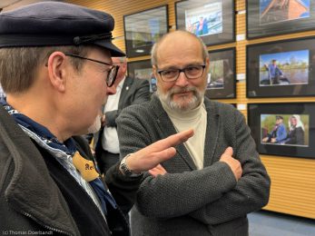 Eroeffnung der Fotoausstellung Torfkahnarmada