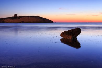 Wasser und Licht zur Blauen Stunde