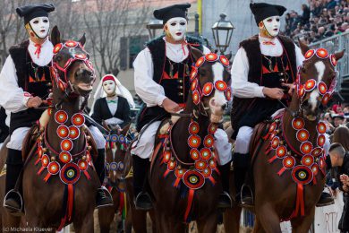 Fotografien von den Reiterfestspielen Sartiglia zum Carnevale auf Sardinien