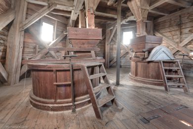 Fotografien der Windmuehlen im Teufelsmoor